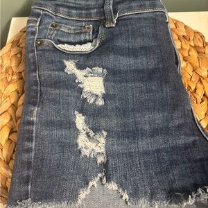 Distressed Blue Denim Jeans